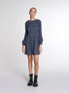 Maje Short Clover motif dress